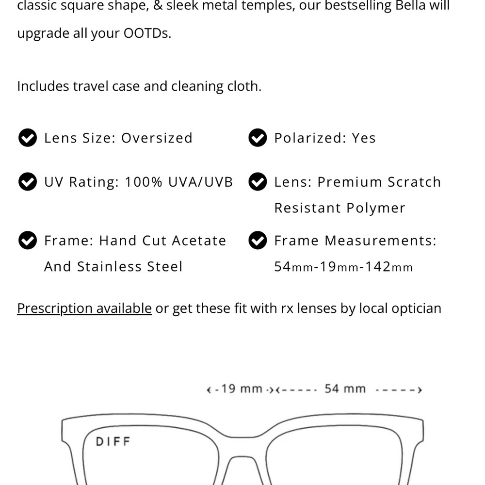 Diff Bella Tortoise Shell Sunglasses NWT - image 6